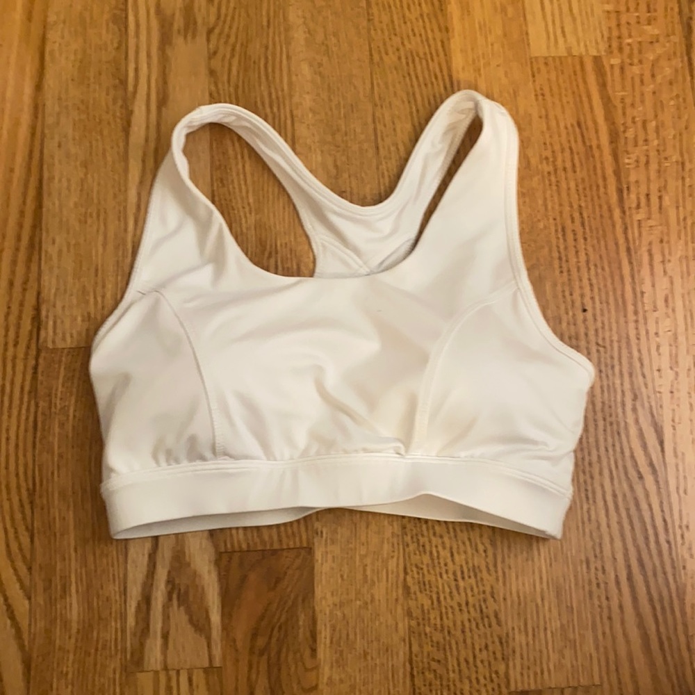White Sports Bra